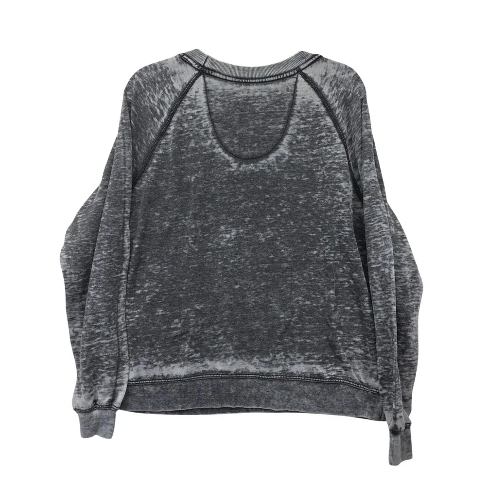 Oddpeople Miller High Life Sweatshirt Small Grey Acid Wash Graphic Pullover Beer